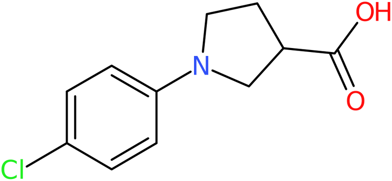 CAS: 933719-76-7 | 1-(4-Chlorophenyl)pyrrolidine-3-carboxylic acid, >95%, NX69559