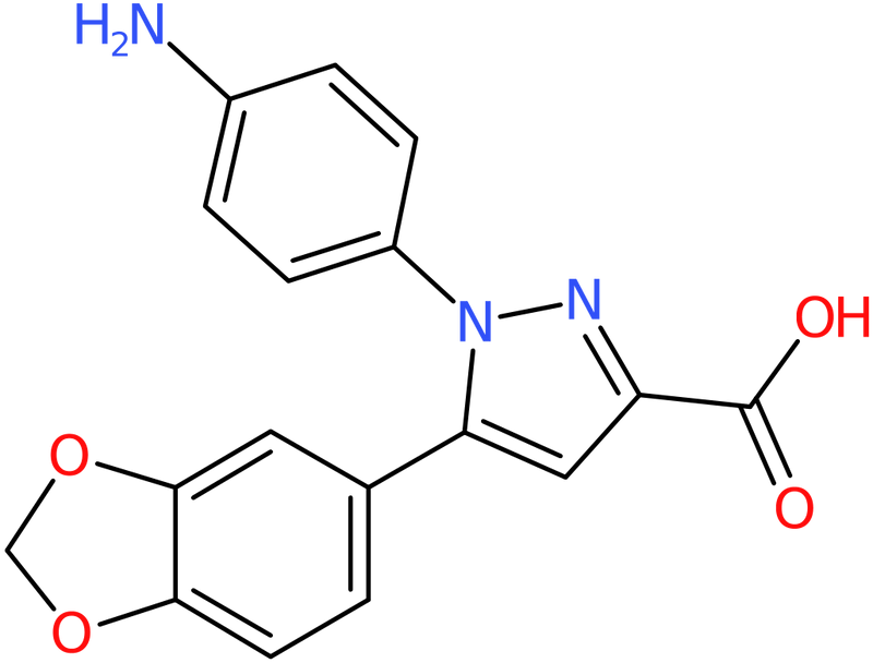 CAS: 957505-46-3 | 1-(4-Aminophenyl)-5-(1,3-benzodioxol-5-yl)-1H-pyrazole-3-carboxylic acid, NX71221