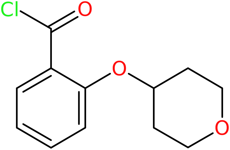 CAS: 906352-68-9 | 2-[(Tetrahydro-2H-pyran-4-yl)oxy]benzoyl chloride, >97%, NX68046