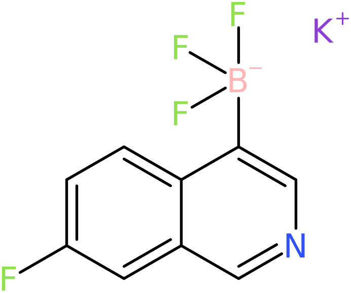 Potassium trifluoro(7-fluoro-4-isoquinolyl)borate, NX74676