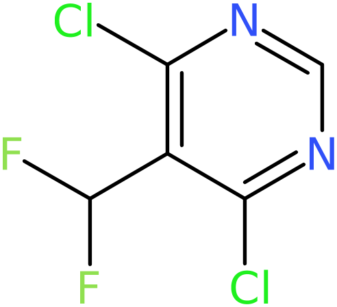 CAS: 1443290-45-6 | 4,6-Dichloro-5-(difluoromethyl)pyrimidine, >97%, NX24490