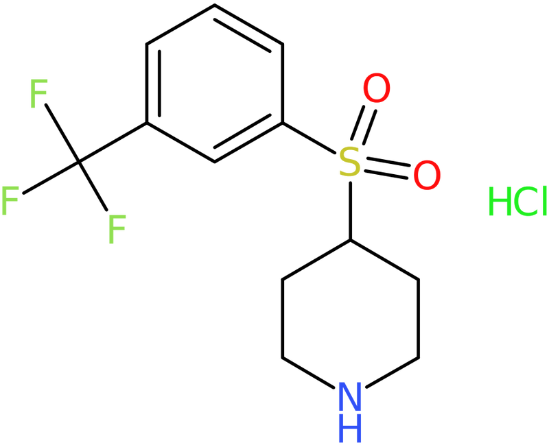 CAS: 849035-98-9 | 4-{3-(Trifluoromethyl)phenyl]sulphonyl}piperidine hydrochloride, >95%, NX63687