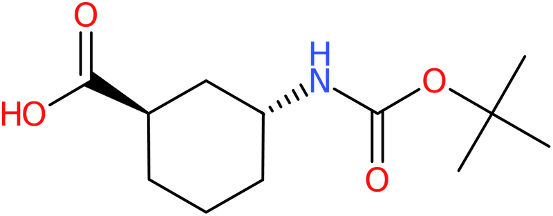 CAS: 1430938-32-1 | (1R,3R)-3-((tert-Butoxycarbonyl)amino)cyclohexane-1-carboxylic acid, NX24115