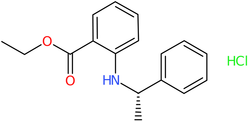 Ethyl 2-[[(1S)-1-phenylethyl]amino]benzoate hydrochloride, NX74147