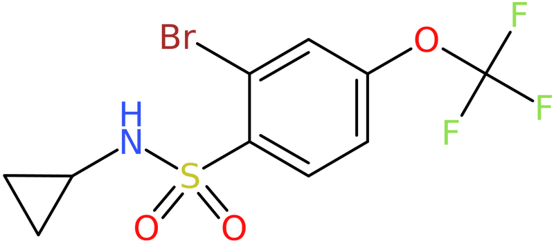 CAS: 957062-79-2 | 2-Bromo-N-cyclopropyl-4-(trifluoromethoxy)benzenesulphonamide, NX71106