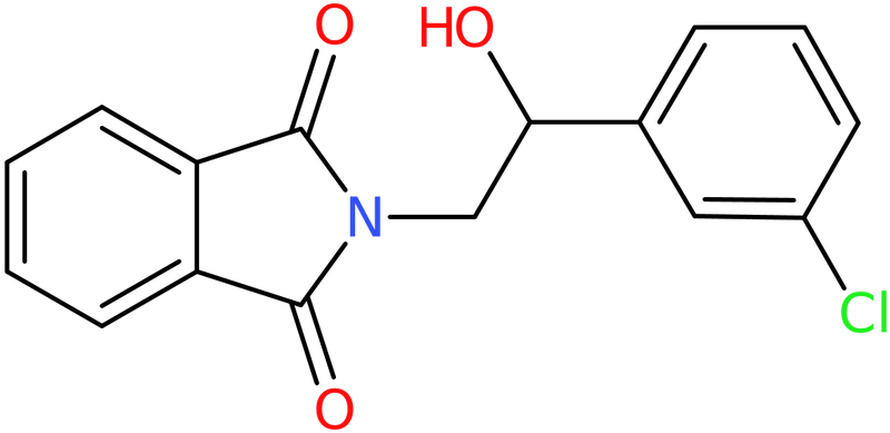 2-[2-(3-Chlorophenyl)-2-hydroxy-ethyl]isoindoline-1,3-dione, >95%, NX74294