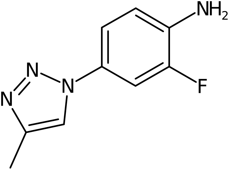 CAS: 1353878-22-4 | 2-Fluoro-4-(4-methyl-1H-1,2,3-triazol-1-yl)aniline, NX21985