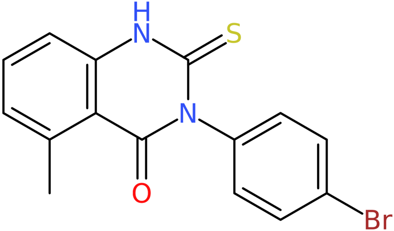 CAS: 937601-63-3 | 3-(4-Bromophenyl)-5-methyl-2-thioxo-2,3-dihydro-1H-quinazolin-4-one, NX69780