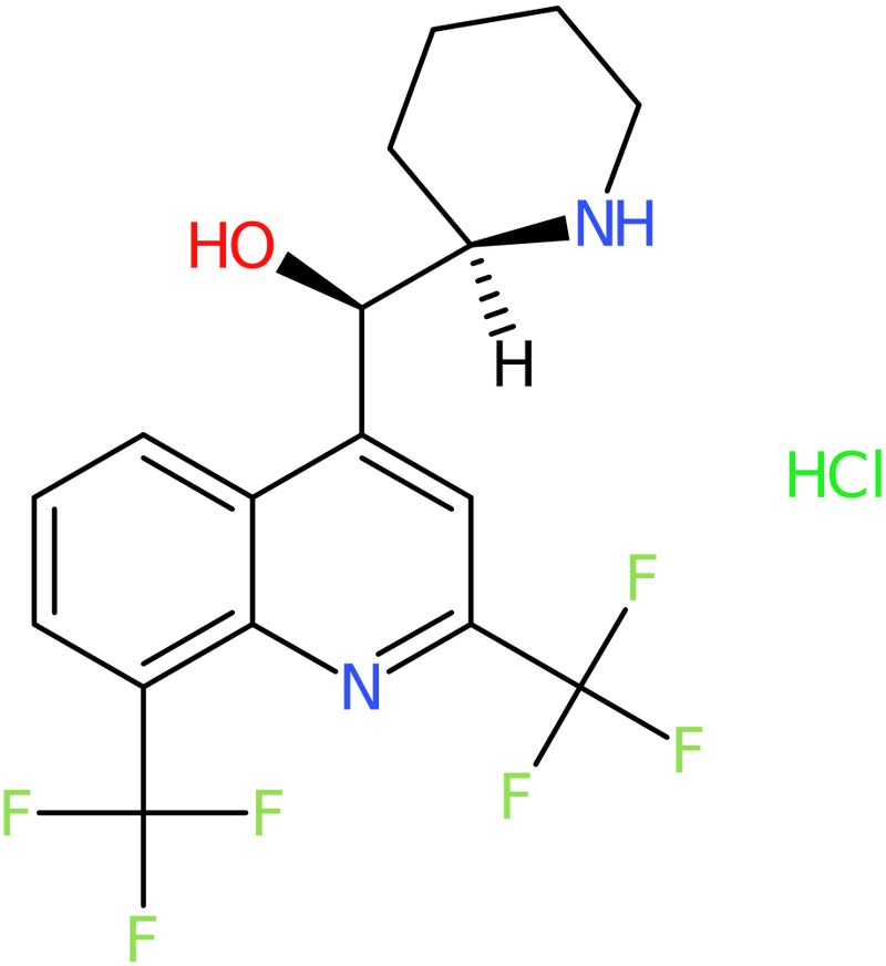 CAS: 58560-52-4 | (R*,R*)-(2,8-Bis-trifluoromethyl-quinolin-4-yl)-piperidin-2-yl-methanol hydrochloride, NX53840