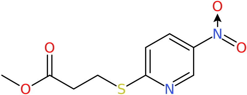 Methyl 3-[(5-nitropyridin-2-yl)thio]propanoate, NX73775