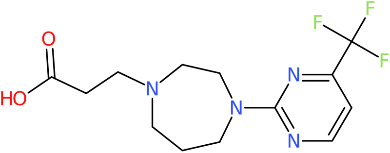 CAS: 874802-36-5 | 3-{4-[4-(Trifluoromethyl)pyrimidin-2-yl]homopiperazin-1-yl}propanoic acid, NX65620