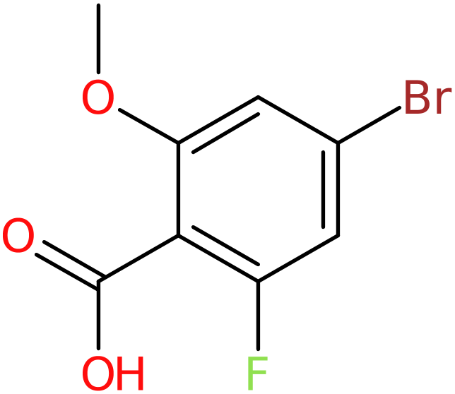 CAS: 1472104-49-6 | 4-Bromo-2-fluoro-6-methoxybenzoic acid, >97%, NX25052