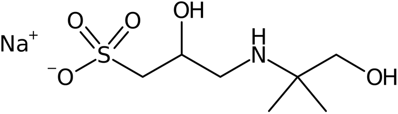 CAS: 102029-60-7 | N-(1,1-Dimethyl-2-hydroxyethyl)-3-amino-2-hydroxypropanesulphonic acid sodium salt, >98%, NX11431