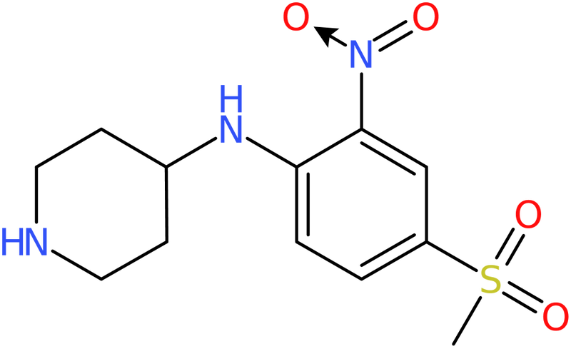 CAS: 849035-94-5 | N-[4-(Methylsulphonyl)-2-nitrophenyl]piperidine-4-amine, >95%, NX63683