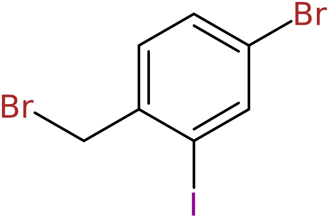 CAS: 885681-96-9 | 4-Bromo-2-iodobenzyl bromide, >97%, NX66407