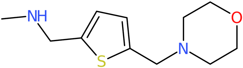 CAS: 893742-71-7 | 2-[(Methylamino)methyl]-5-(morpholin-4-ylmethyl)thiophene, >97%, NX67393