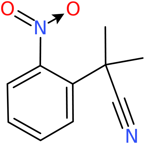 CAS: 136764-92-6 | 2-Methyl-2-(2-nitrophenyl)propanenitrile, >98%, NX22397