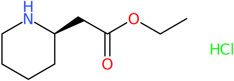 CAS: 1000291-88-2 | Ethyl (R)-2-(piperidin-2-yl)acetate hydrochloride, >97%, NX10087