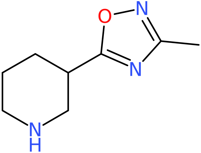 CAS: 902837-17-6 | 3-(3-Methyl-1,2,4-oxadiazol-5-yl)piperidine, >98%, NX67864