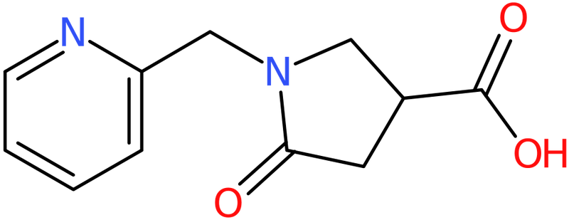 CAS: 845546-25-0 | 5-Oxo-1-(pyridin-2-ylmethyl)pyrrolidine-3-carboxylic acid, NX63465