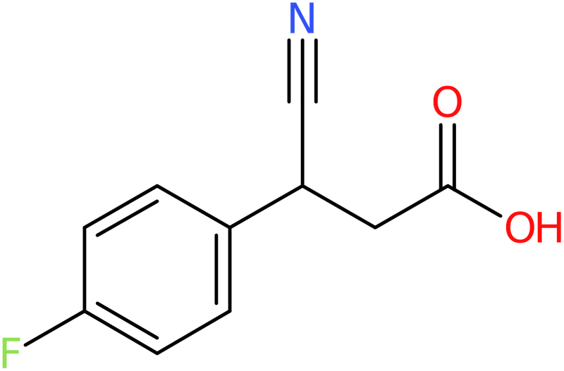 CAS: 1267271-26-0 | 3-Cyano-3-(4-fluoro-phenyl)-propionic acid, >96%, NX19814