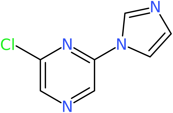 CAS: 941294-48-0 | 2-Chloro-6-(imidazol-1-yl)pyrazine, >98%, NX70053