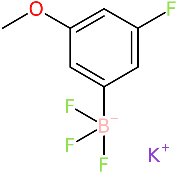 Potassium trifluoro(3-fluoro-5-methoxyphenyl)borate, >98%, NX74791