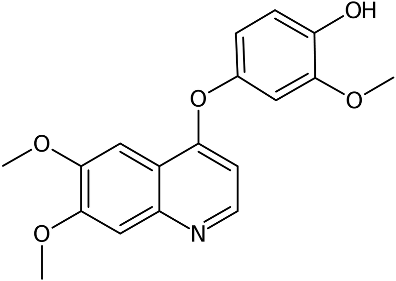 CAS: 1206970-71-9 | 4-(6,7-Dimethoxyquinolin-4-yloxy)-2-methoxyphenol, NX17161