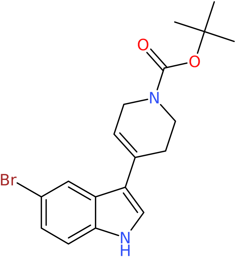 CAS: 886361-90-6 | 4-(5-Bromo-1H-indol-3-yl)-3,6-dihydro-2H-pyridine, N-BOC protected, NX66598