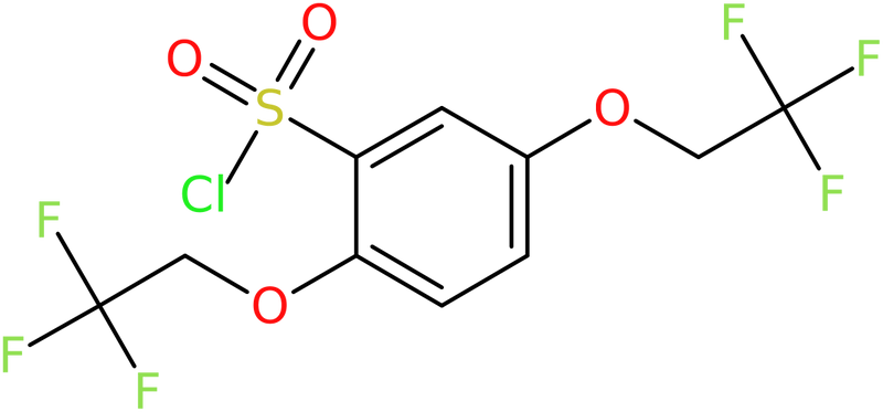 CAS: 152457-95-9 | 2,5-Bis(2,2,2-trifluoroethoxy)benzenesulphonyl chloride, >97%, NX25841