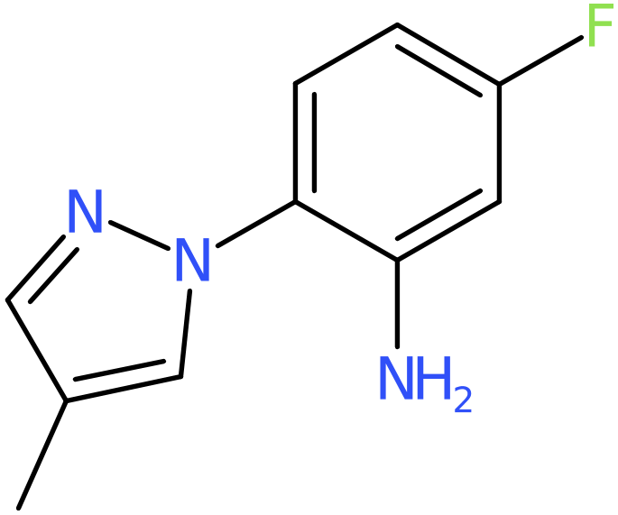 CAS: 1006468-17-2 | 5-Fluoro-2-(4-methyl-1H-pyrazol-1-yl)aniline, NX10697