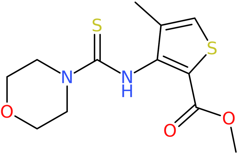 Methyl 4-methyl-3-[(morpholin-4-ylcarbonothioyl)amino]thiophene-2-carboxylate, NX73868