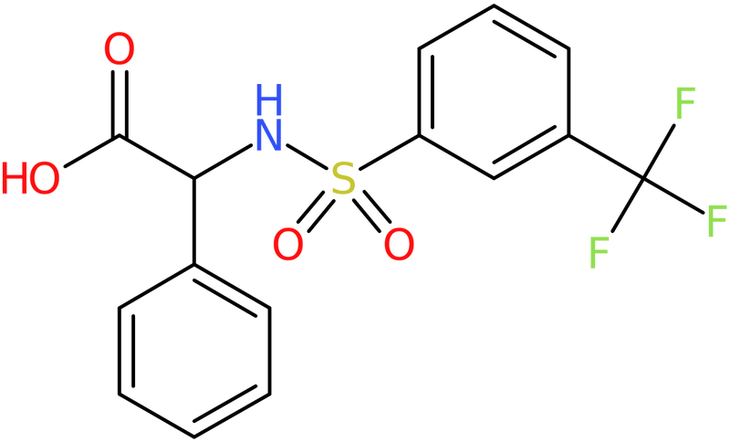 CAS: 250714-41-1 | N-{[3-(Trifluoromethyl)phenyl]sulphonyl}-DL-phenylglycine, >97%, NX37582