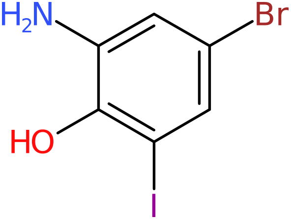 CAS: 855836-12-3 | 2-Amino-4-bromo-6-iodophenol, tech, NX64293