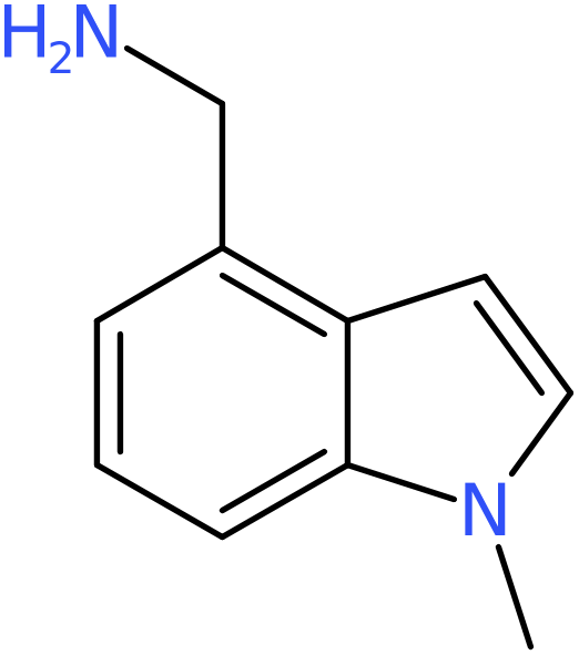 CAS: 864264-02-8 | 4-(Aminomethyl)-1-methyl-1H-indole, >97%, NX64743