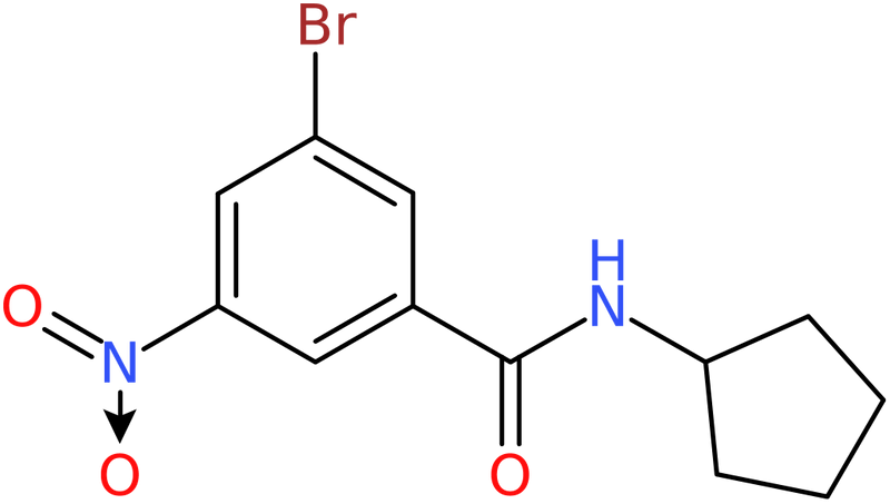 CAS: 941294-18-4 | 3-Bromo-N-cyclopentyl-5-nitrobenzamide, >97%, NX70024