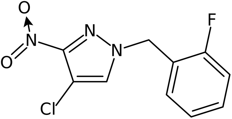 CAS: 1001500-06-6 | 4-Chloro-1-(2-fluorobenzyl)-3-nitro-1H-pyrazole, NX10253