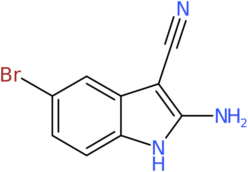 CAS: 1242140-64-2 | 2-amino-5-bromo-1H-indole-3-carbonitrile, >96%, NX18713