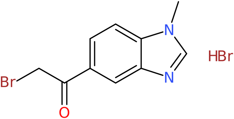 CAS: 944450-78-6 | 5-(Bromoacetyl)-1-methyl-1H-benzimidazole hydrobromide, >97%, NX70224