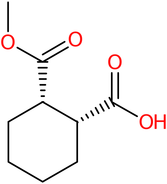 CAS: 88335-91-5 | (1R,2S)-2-(Methoxycarbonyl)cyclohexane-1-carboxylic acid, >95%, NX66106