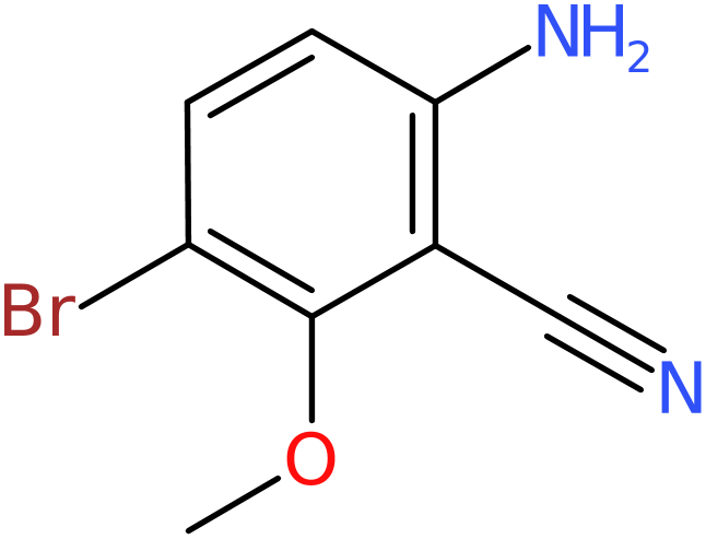 CAS: 1421312-11-9 | 6-Amino-3-bromo-2-methoxybenzonitrile, NX23797