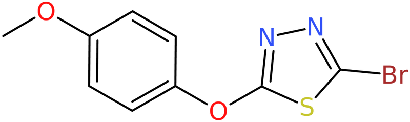 CAS: 946884-40-8 | 2-Bromo-5-(4-methoxyphenoxy)-1,3,4-thiadiazole, NX70364