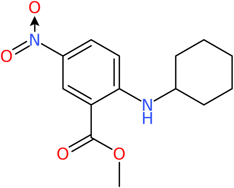 CAS: 83909-56-2 | Methyl 2-(cyclohexylamino)-5-nitrobenzoate, NX63286