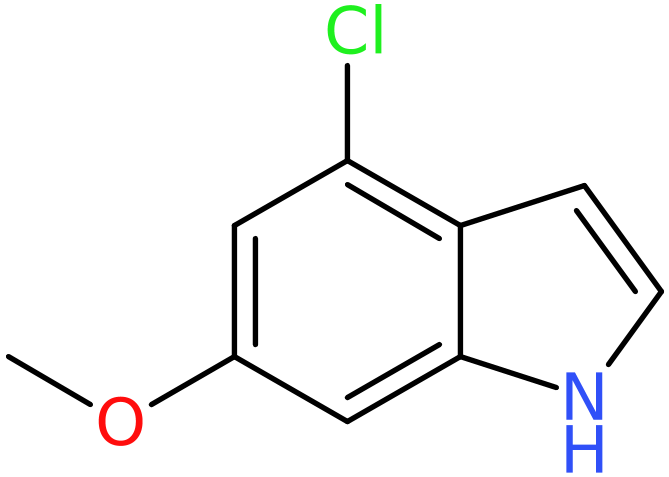 CAS: 93490-31-4 | 4-Chloro-6-methoxy-1H-indole, >95%, NX69640