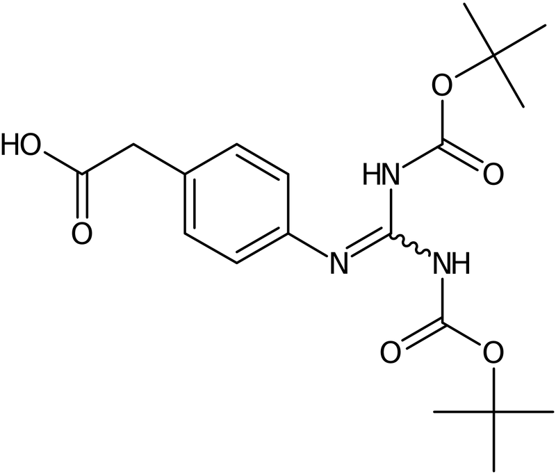 CAS: 1263045-12-0 | 4-[(Boc)2-Guanidino]phenylacetic acid, >98%, NX19701