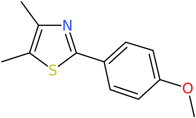 CAS: 100192-04-9 | 2-(4-Methoxyphenyl)-4,5-dimethyl-1,3-thiazole, >95%, NX10309