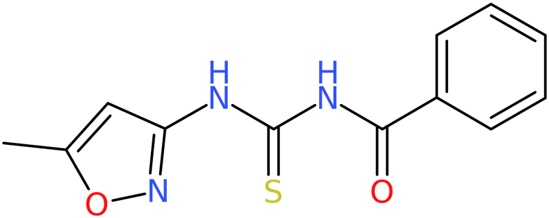 CAS: 85156-33-8 | N-[(5-Methyl-1,2-oxazol-3-yl)carbamothioyl]benzamide, >97%, NX64094