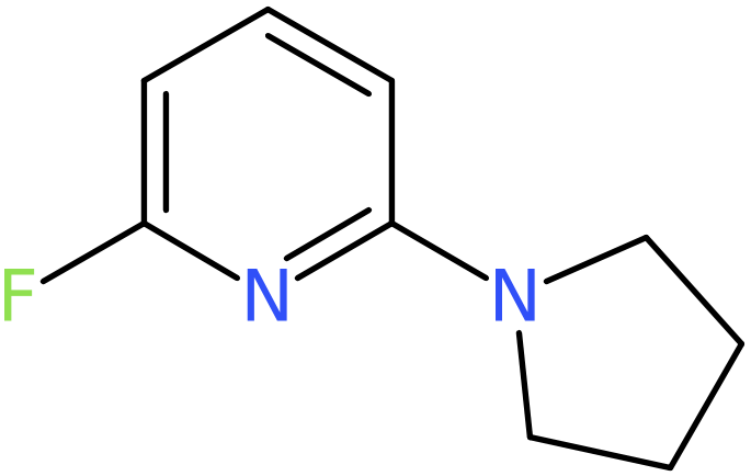 CAS: 1000981-50-9 | 2-Fluoro-6-(pyrrolidin-1-yl)pyridine, >97%, NX10226