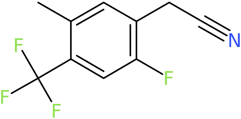 CAS: 1323966-11-5 | 2-Fluoro-5-methyl-4-(trifluoromethyl)phenylacetonitrile, >98%, NX21040