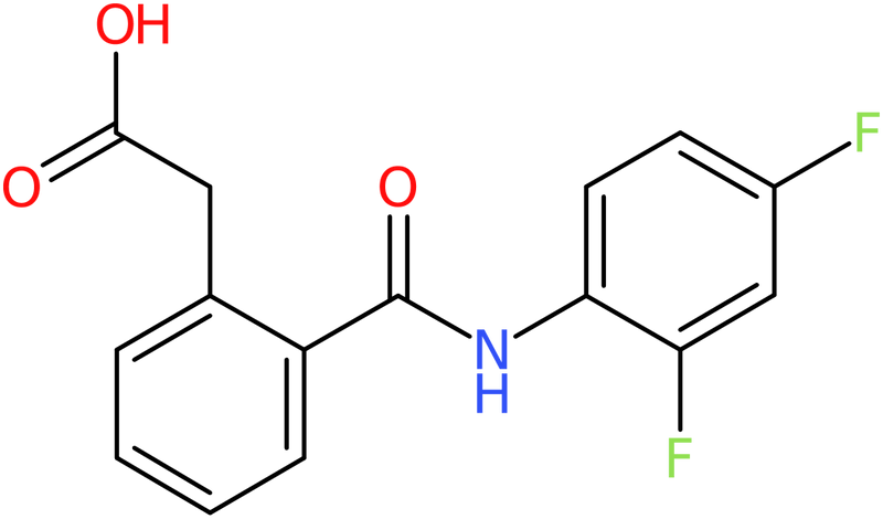 CAS: 811841-63-1 | 2-{2-[(2,4-Difluoroanilino)carbonyl]phenyl}acetic acid, NX62616